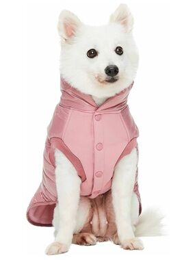 Blueberry Pet Pink Puffer Dog Jacket Quilted Winter Coat XSmall
